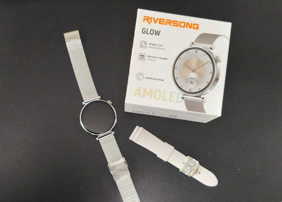 Смарт часовник Riversong Glow Silver Milanese