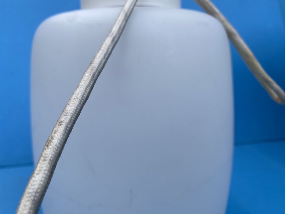 Дизайнерски полилей от дания 1970 - млечно стъкло