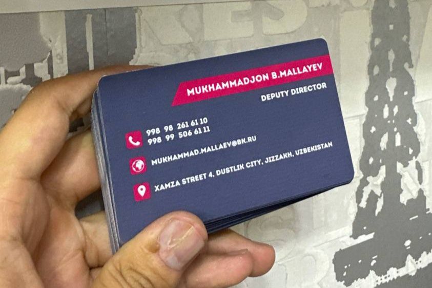 vizitka zakaz + dostavka alohida