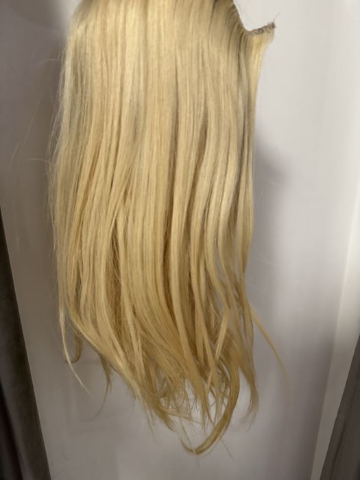 Екстеншън /Премиум естествена коса 50 см | Русa | Отлично състояние