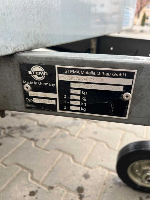 Remorcă STEMA – fabricată în Germania