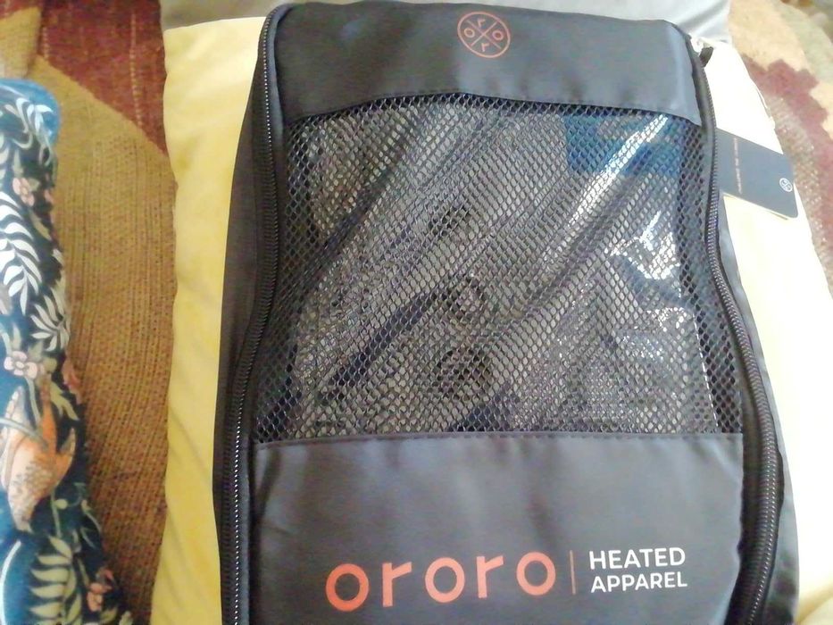 ORORO Дамска отопляема софтшел жилетка с Power Bank, черна, размер М