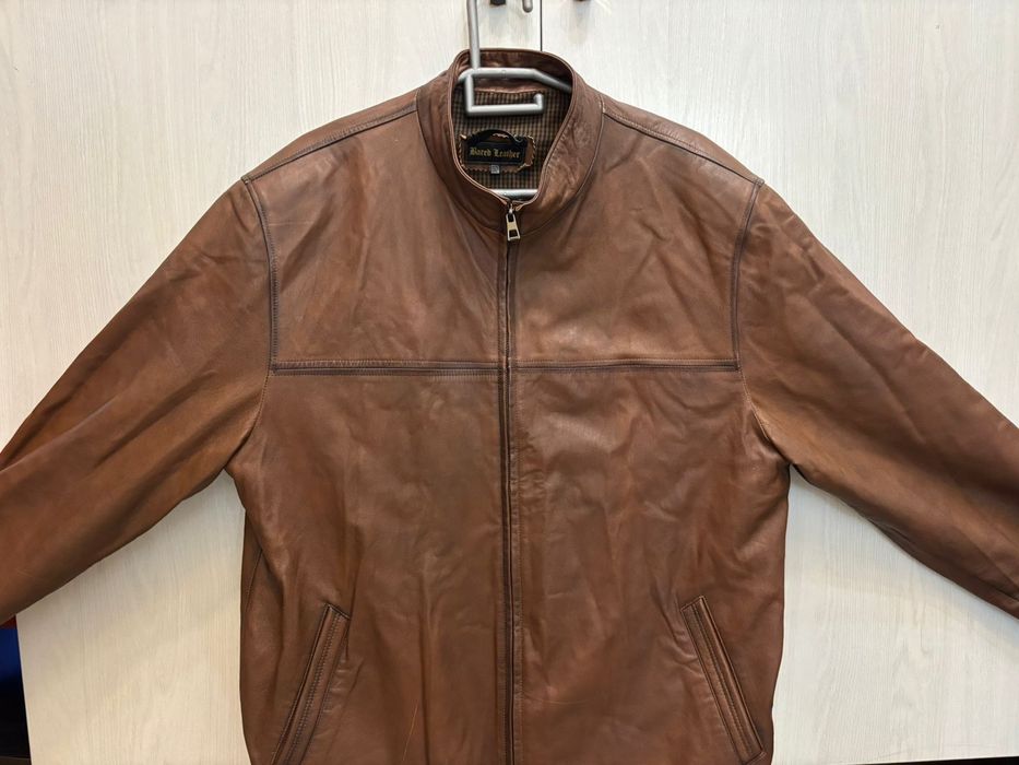 Коричневая Кожаная куртка