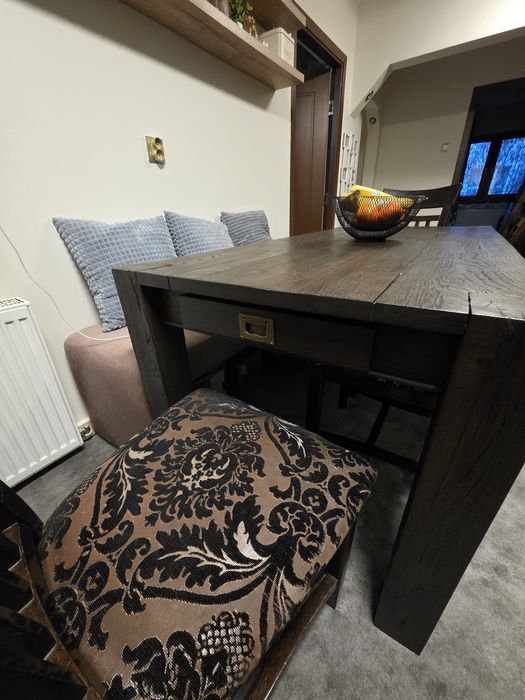 Masa stejar si scaune