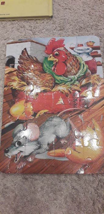 Настольная игра + 2 пазла + словарь от 3 лет