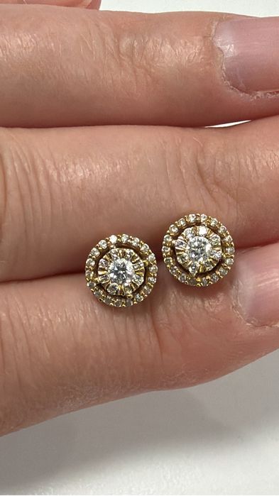 Cercei diamante superbi valmand full box garantie cutie