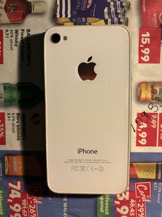 telefon de colectie iphone 4, 16 gb stare buna