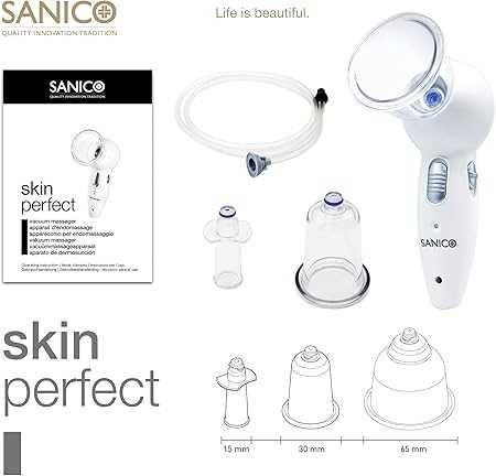 Електрически масаж с вендузи SANICO SKIN PERFECT антицелулитен масажор