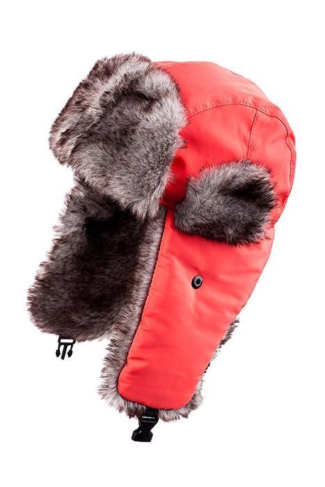 мъжка шапка зимна ушанка с дебел пух много топла колан на врата