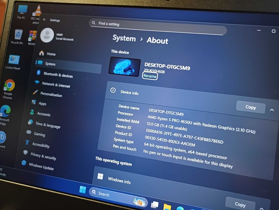 FullHD IPS Lenovo L14 AMD Ryzen 5 PRO/256GB SSD Nvme/12GB RAM