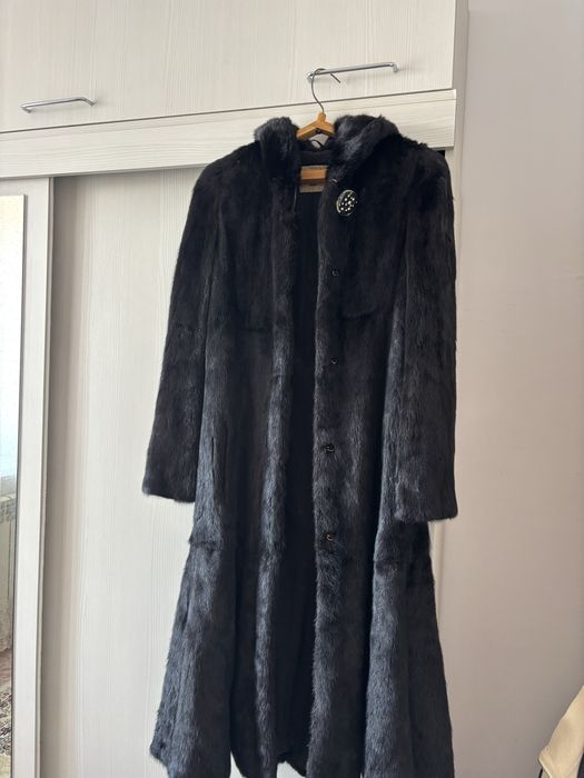 Шуба норковая, длинная
