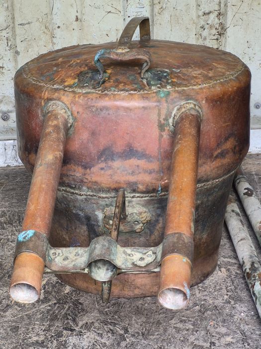 Cazan vechi de cupru pt țuică 180 l
