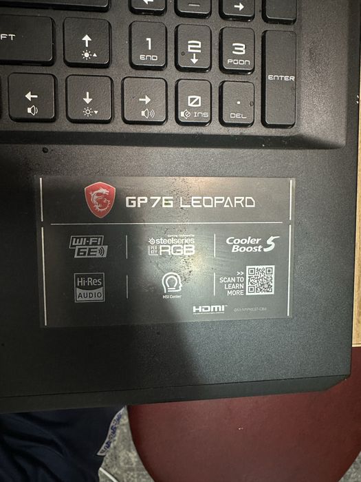 Продам игровой ноутбук Leopard GP76