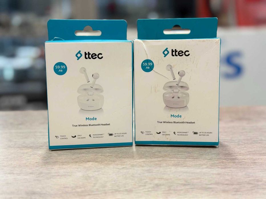 Безжични слушалки TTEC 2KM145B TWS Bluetooth