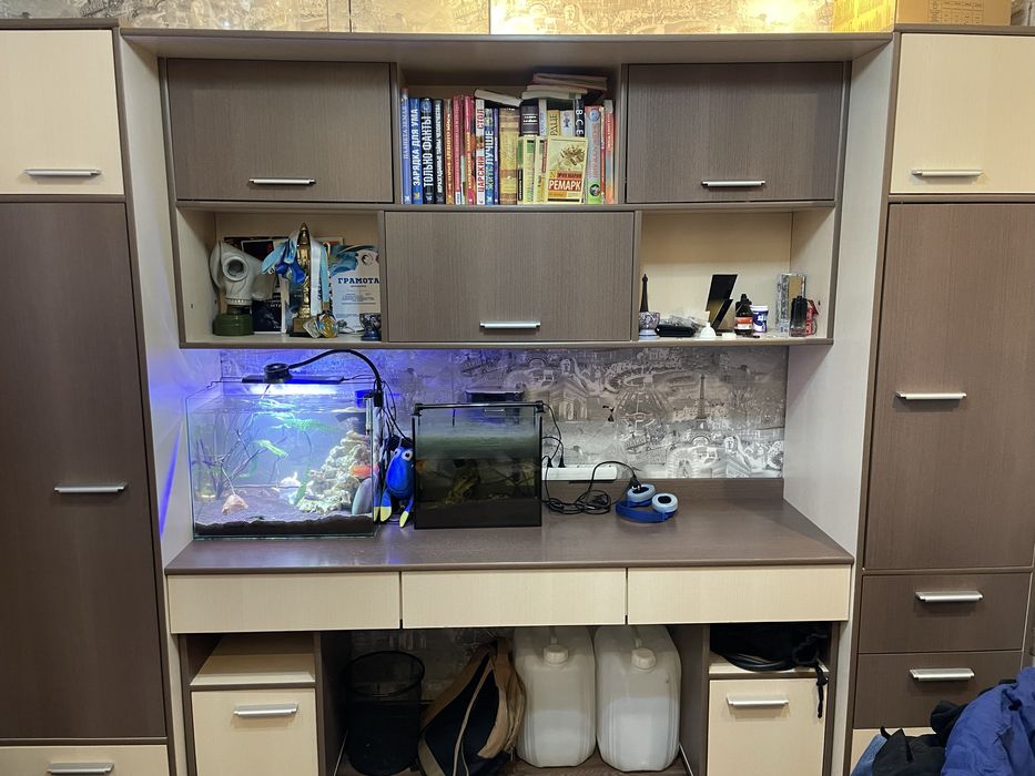 Стенка шкаф с робочей зоной