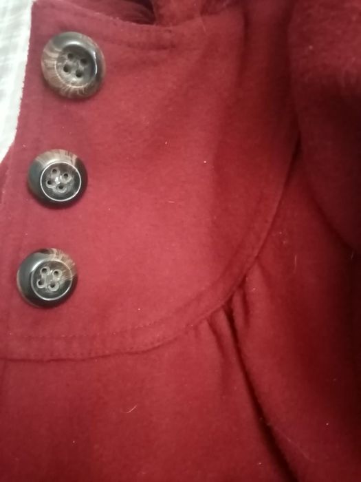 Palton vișiniu 4-5