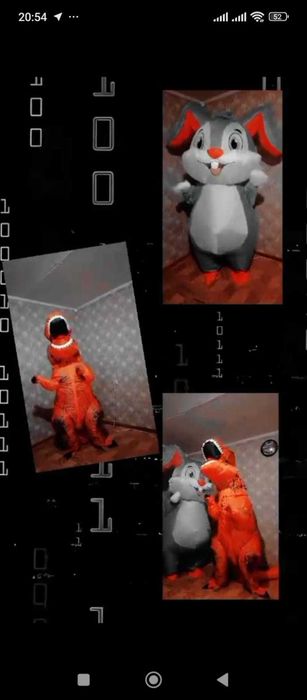 ростовые куклы Зайка и Дракончик