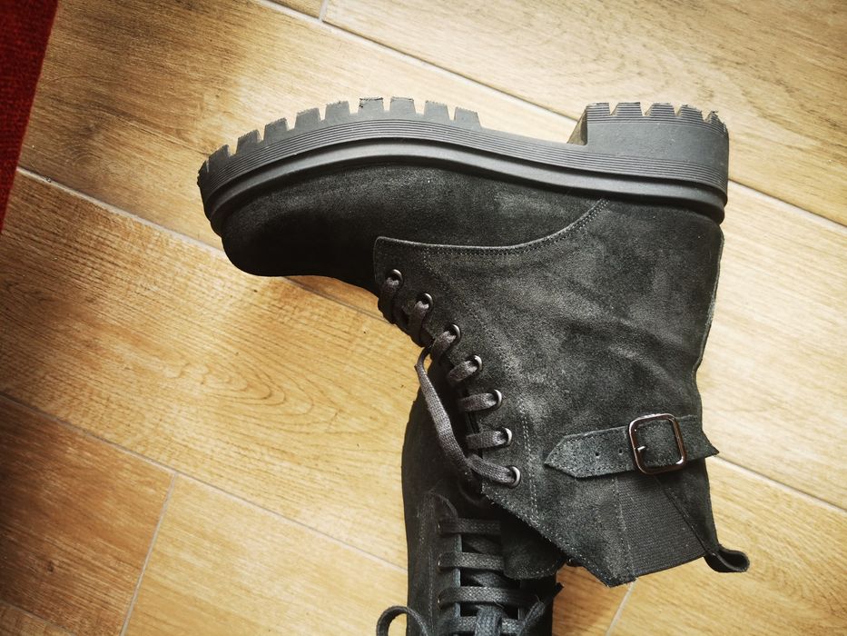 Дамски боти кубински естествен велур