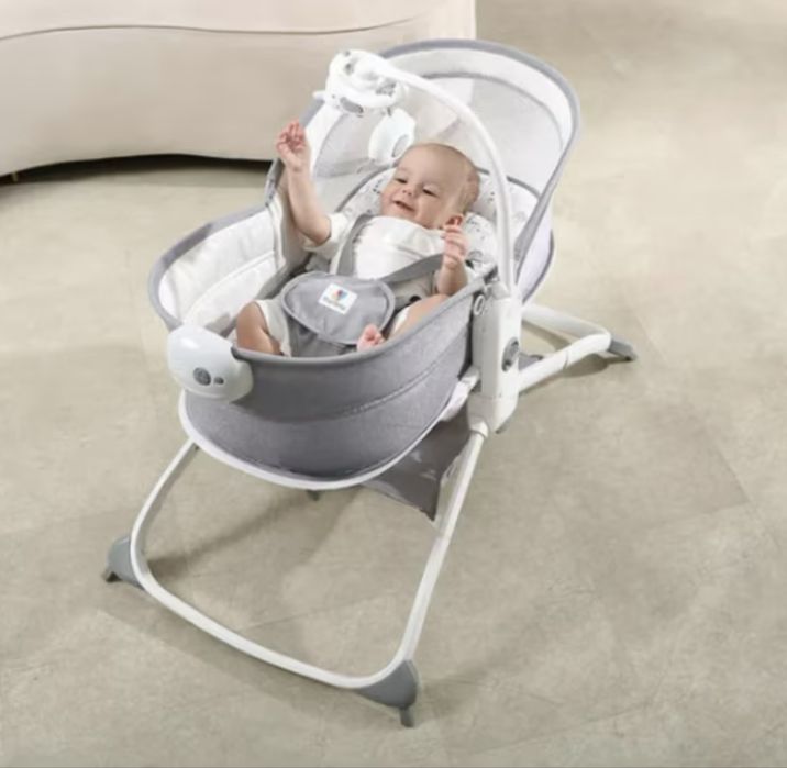 Бебешко легло-шезлонг 6в1 ABBA Сиво