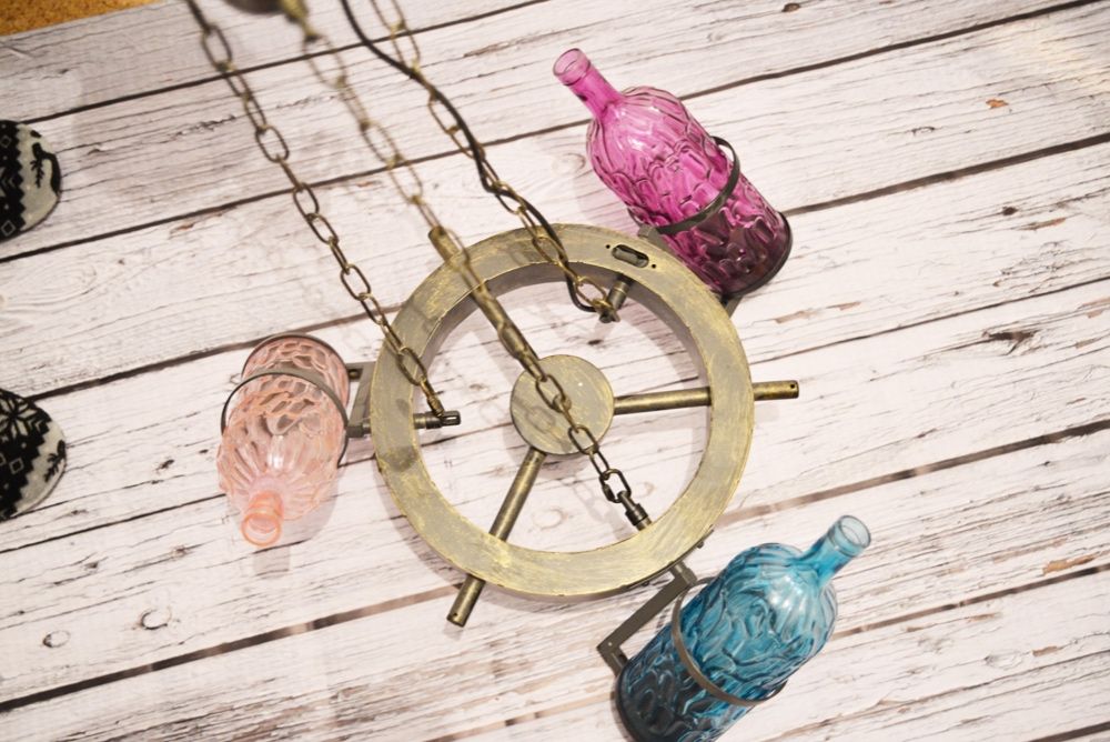 Люстра IRIADA E14*5*60W бронза, новая