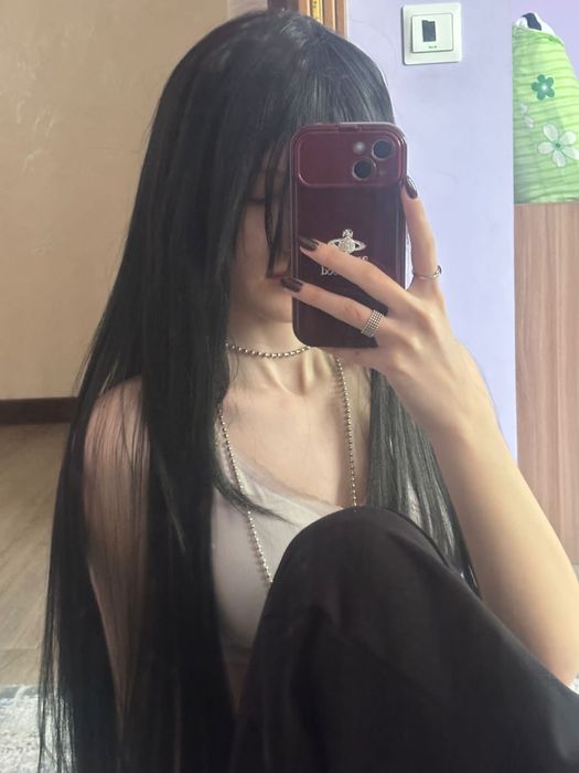 Парик черный новый