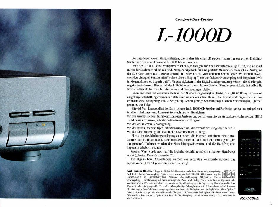 Kenwood L-1000D High-end series