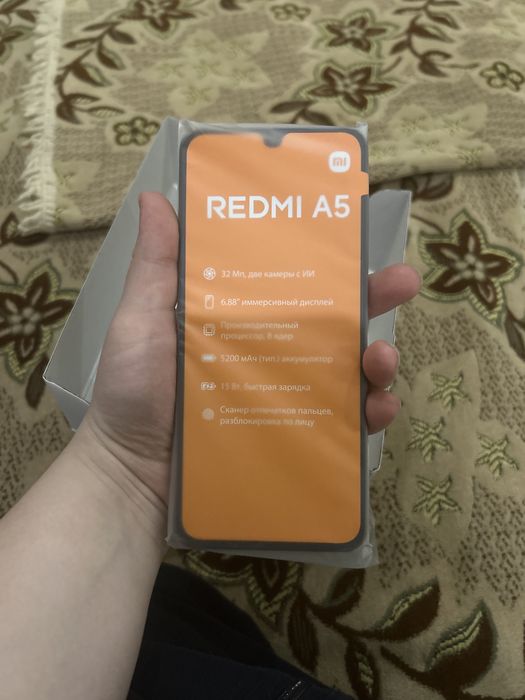 REDMI A5 новый телефон ашылмаган усталмаган