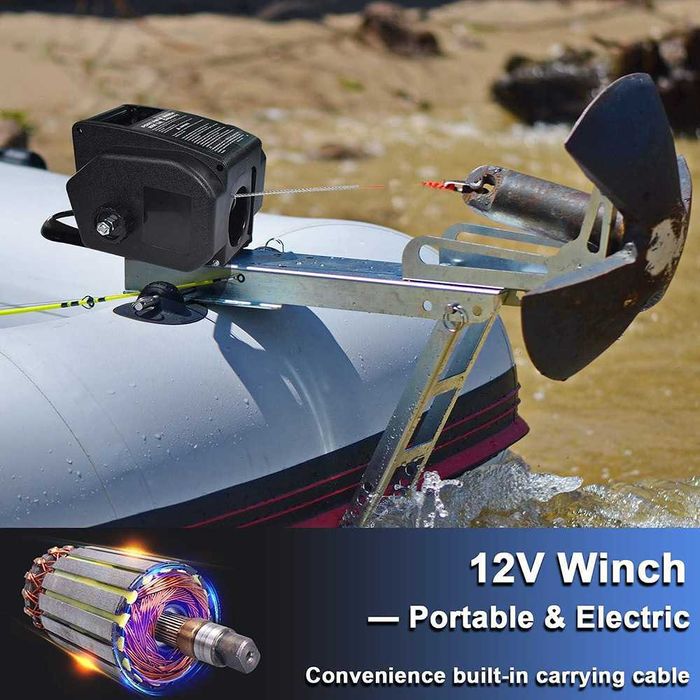 Лебедка 2000LBS, с дистанционно, 12V, до 910 кг