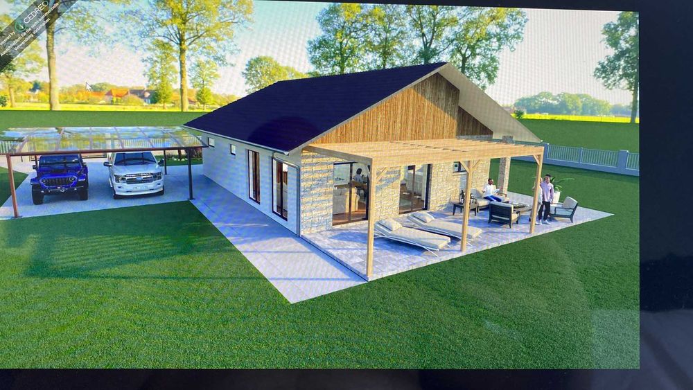 Голям, красив строителен парцел с разрешение за строеж на бунгало