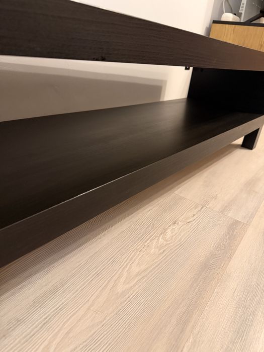 Comoda TV Ikea Lack negru-maro