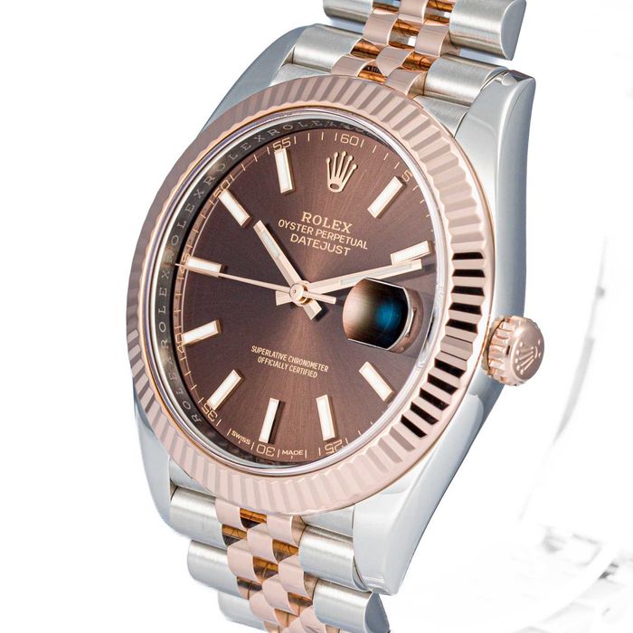 Rolex Datejust 41mm 126331 Steel & Rose Gold Chocolate dial