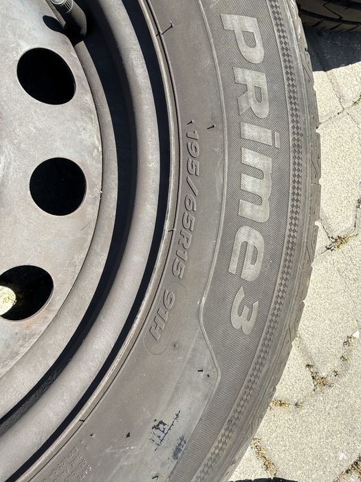 4 бр. джанти Hyundai kia с гуми HANKOOK 195/65/15 dot 22г Почети НОВИ