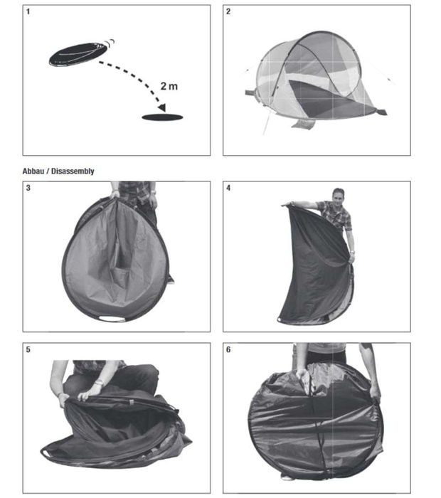 Cort de plaja cu protectie solara UV80, pop-up. NOU, sigilat, Germania
