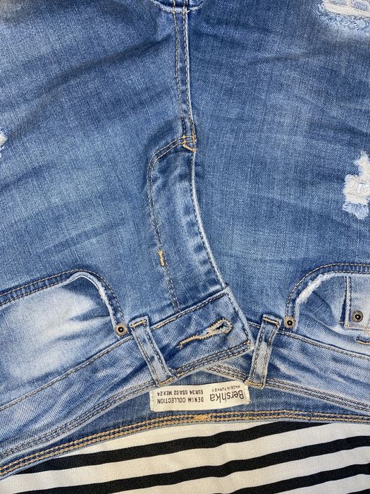 Blugi skinny Bershka rupti 34