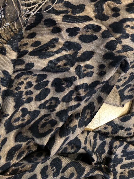 Esarfa animal print leopard 100% vascoza noua