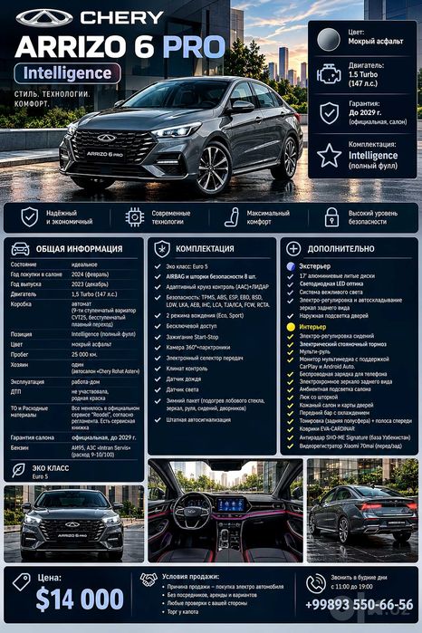 CHERY ARRIZO 6 PRO (Intelligence)