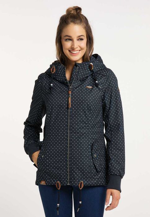 Дамско зимно яке Ragwear в тъмно-зелен цвят на точки, ново.