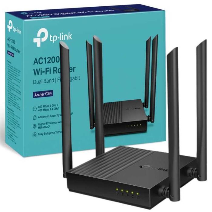 TP-Link Archer C64 оптом — гигабитный Wi-Fi роутер AC1200. Есть достав