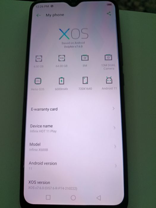Продается телефон infinix Hot 11 play
