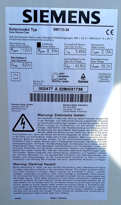 Kit fotovoltaic Siemens panou monocristalin, putere invertor 2kW