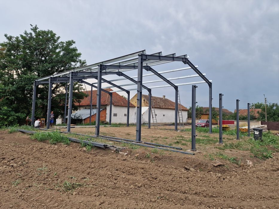 Stoc Structura hala metalica doar scheletul nou complet 210mp 10m desc