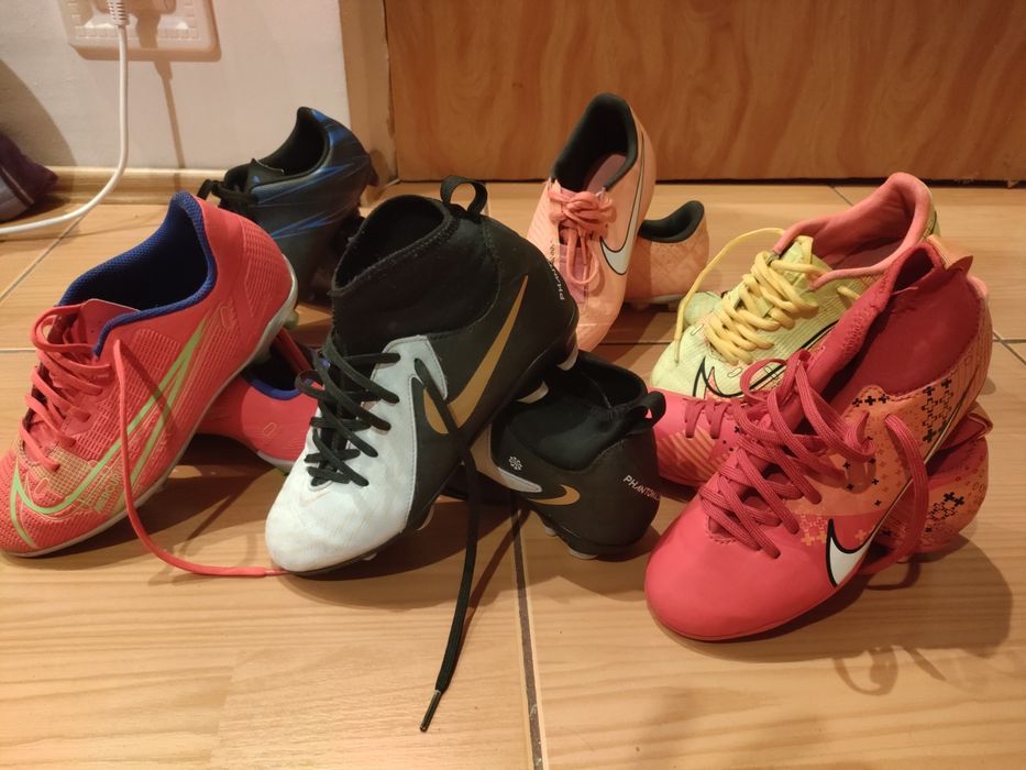 Ghete fotbal Nike Adidas 33,34,35 iarba, sintetic, sala stare f buna