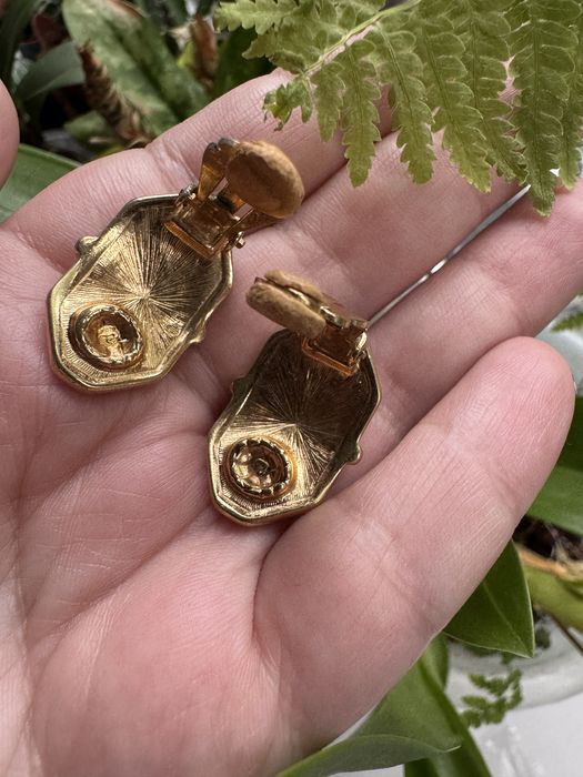 Клипсы винтажные Сваровски