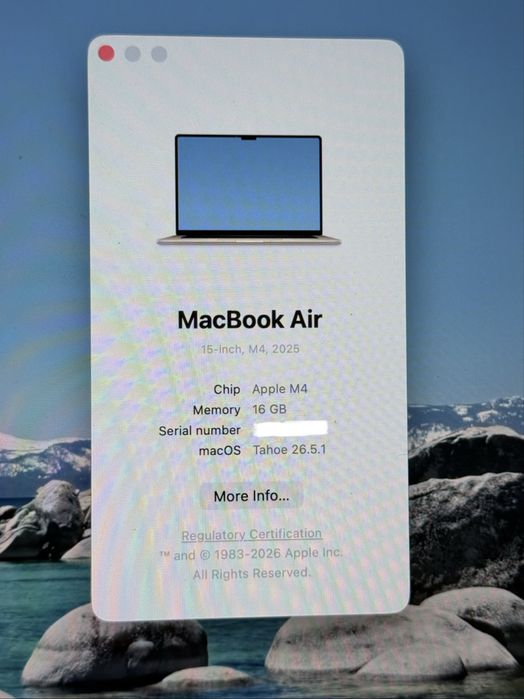 Macbook Air 15 M4 256gb