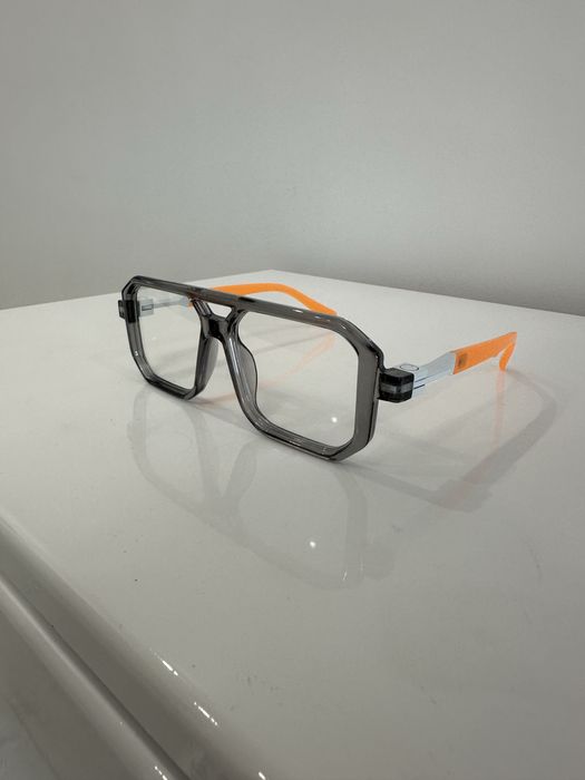 Ochelari de soare cu ramă dublă model elegant bicolor, stil premium