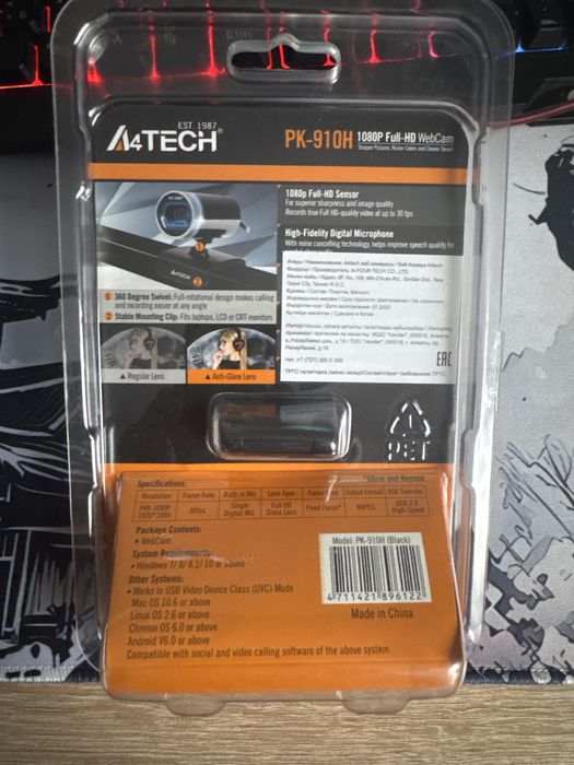 Веб камера A4tech  PK-910H
