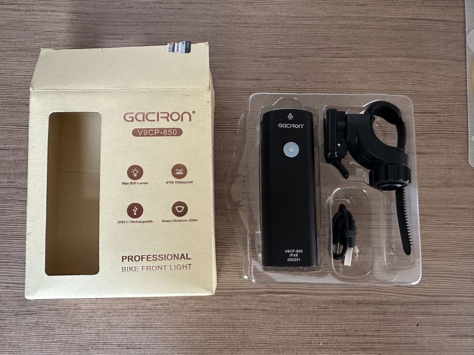 Lanterna profesională bicicleta Gaciron V9CP-850 lumeni