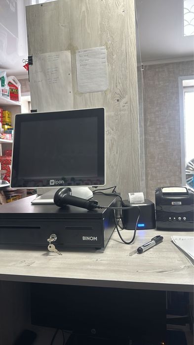 Продается кассовый аппарат с доп оборудованием