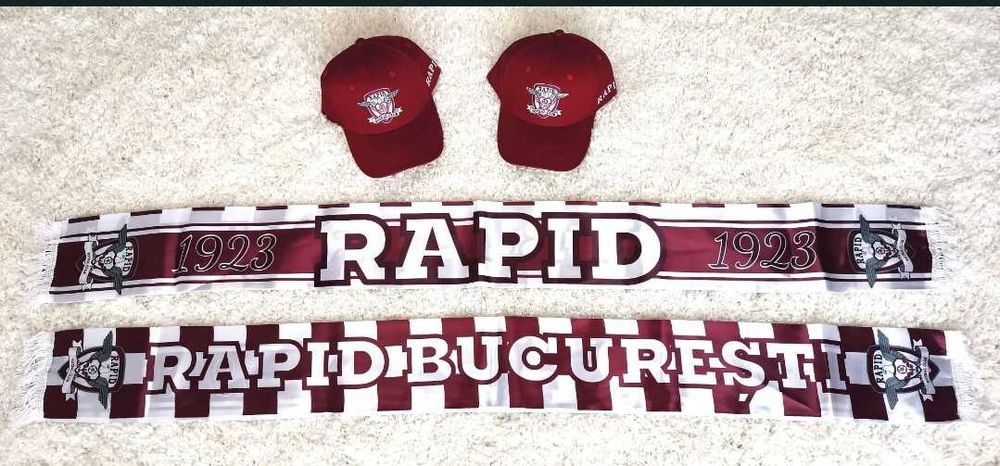 Sapca Rapid București + eșarfă Rapid (set )