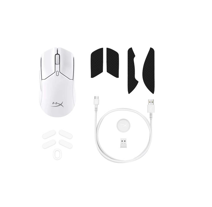 ^ Игровая мышь HyperX Pulsefire Haste 2 Wireless - White